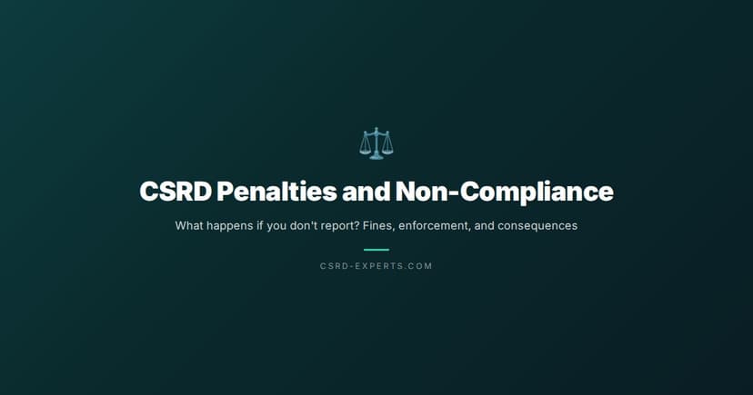 CSRD Penalties and Non-Compliance: What Happens If You Don't Report?